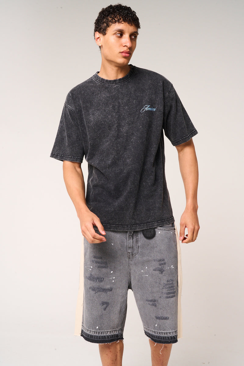 Renato Graphic T Shirt Washed black