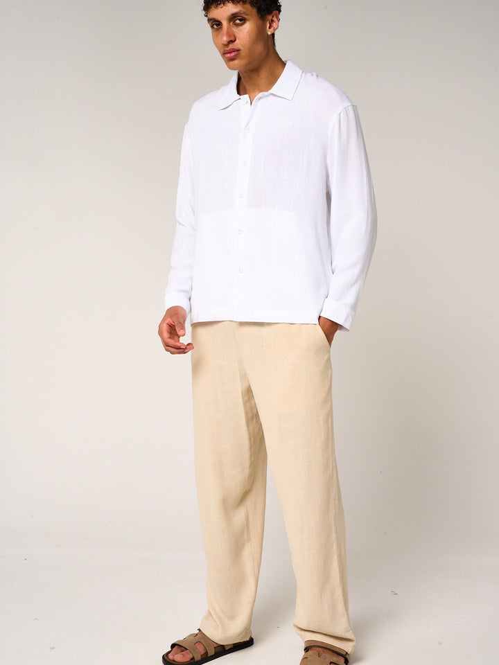 Vesper Linen Pants Beige