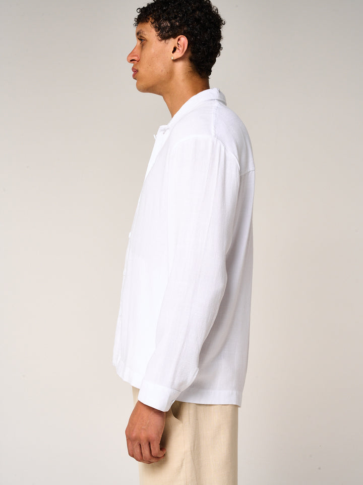 Vesper Linen Shirt White