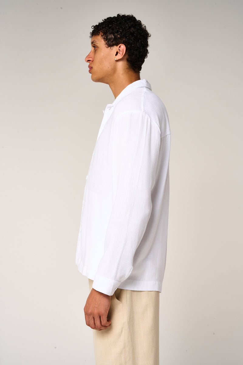 Vesper Linen Shirt White