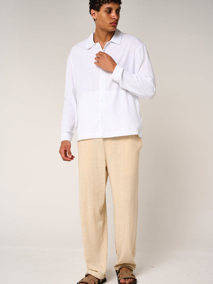 Vesper Linen Shirt White