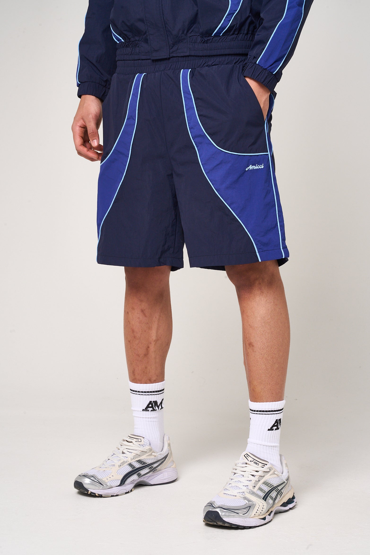 Placido Navy Shell Shorts