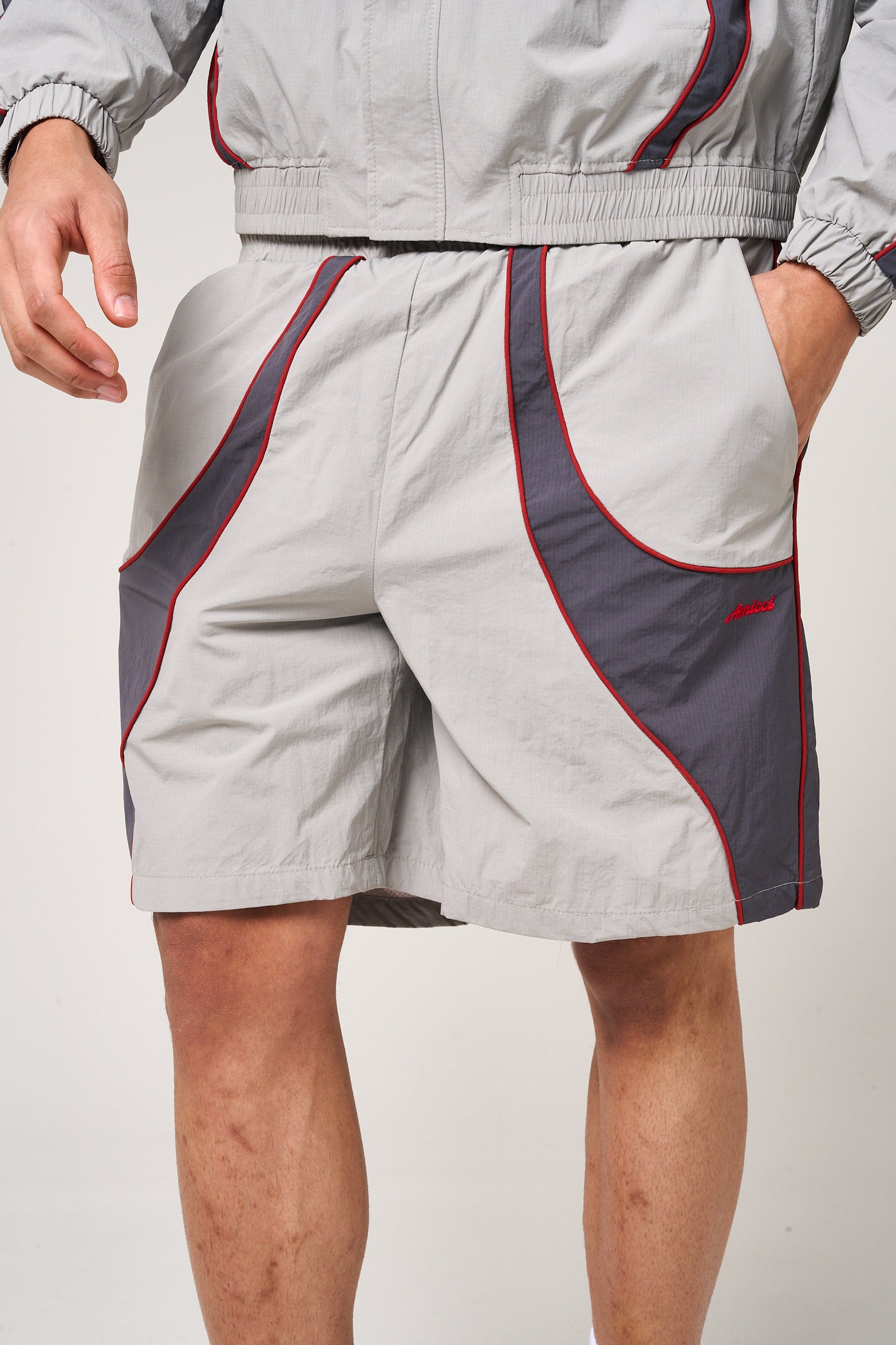 Placido Grey Shell Shorts