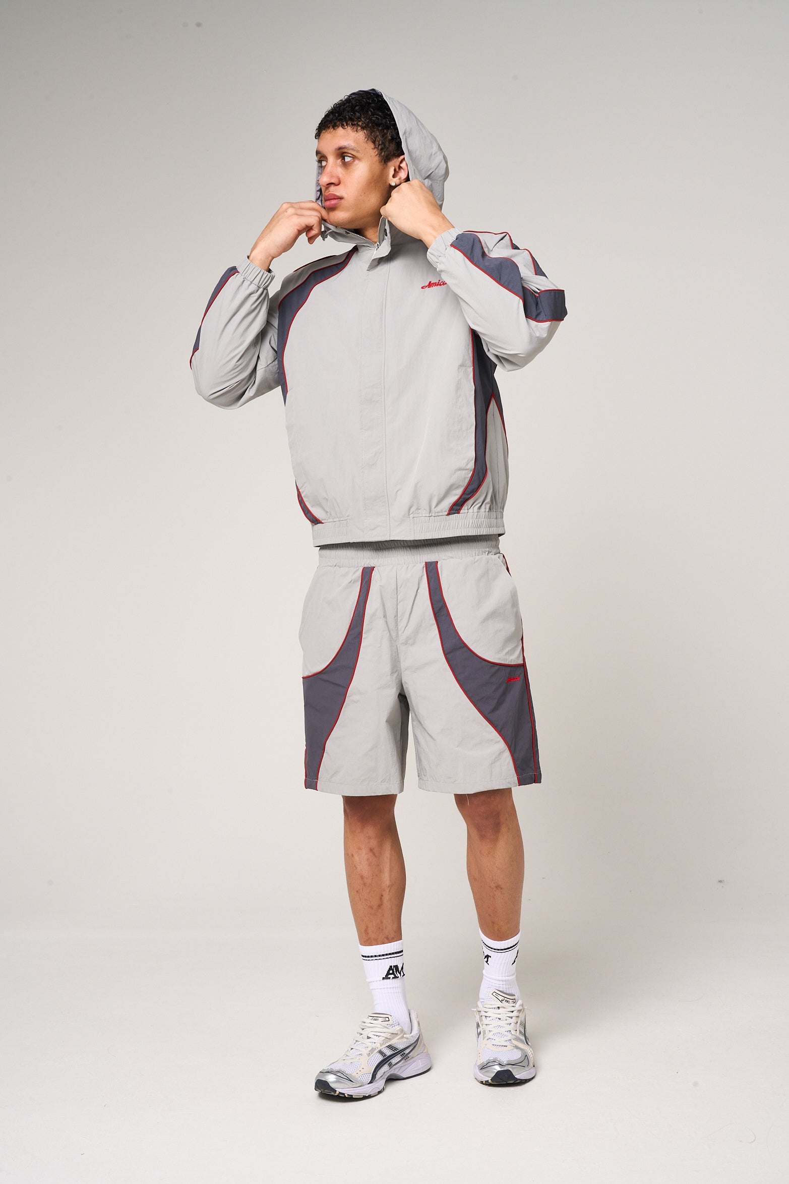 Placido Grey Shell Shorts