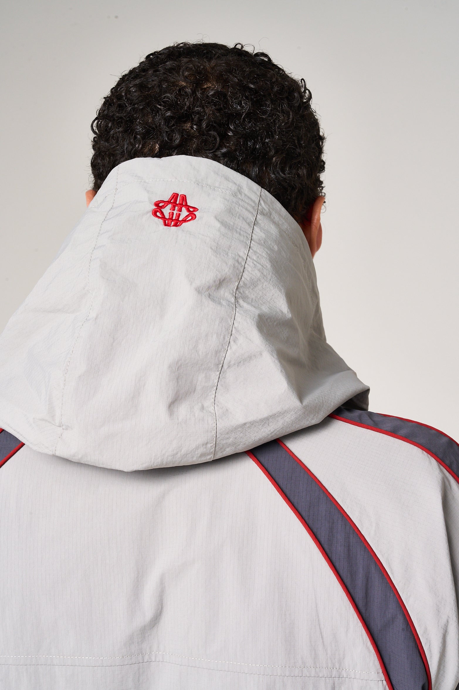 Placido Grey Shell Windbreaker