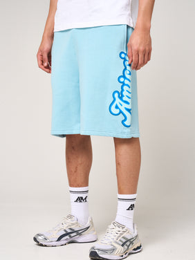Rachid Puff Print Shorts Blue