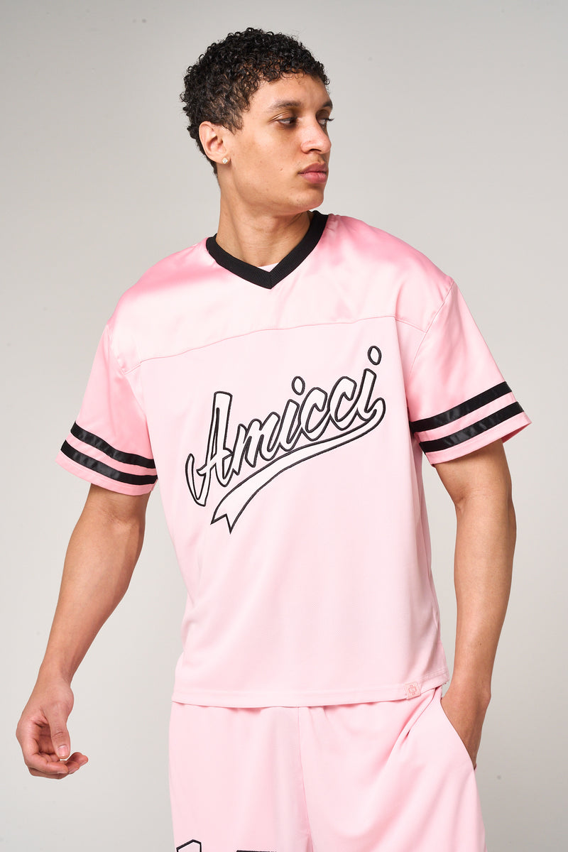 Bulevar Mesh Jersey Pink