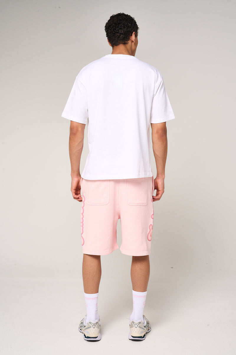 Rachid Logo Printed T Shirt Pink