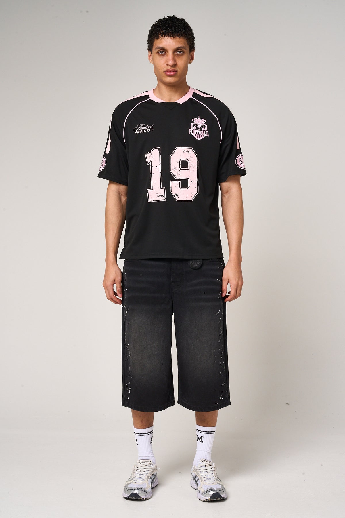 Miguel Football Jersey Black