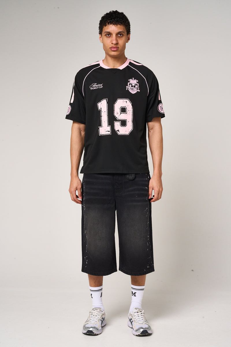 Miguel Football Jersey Black