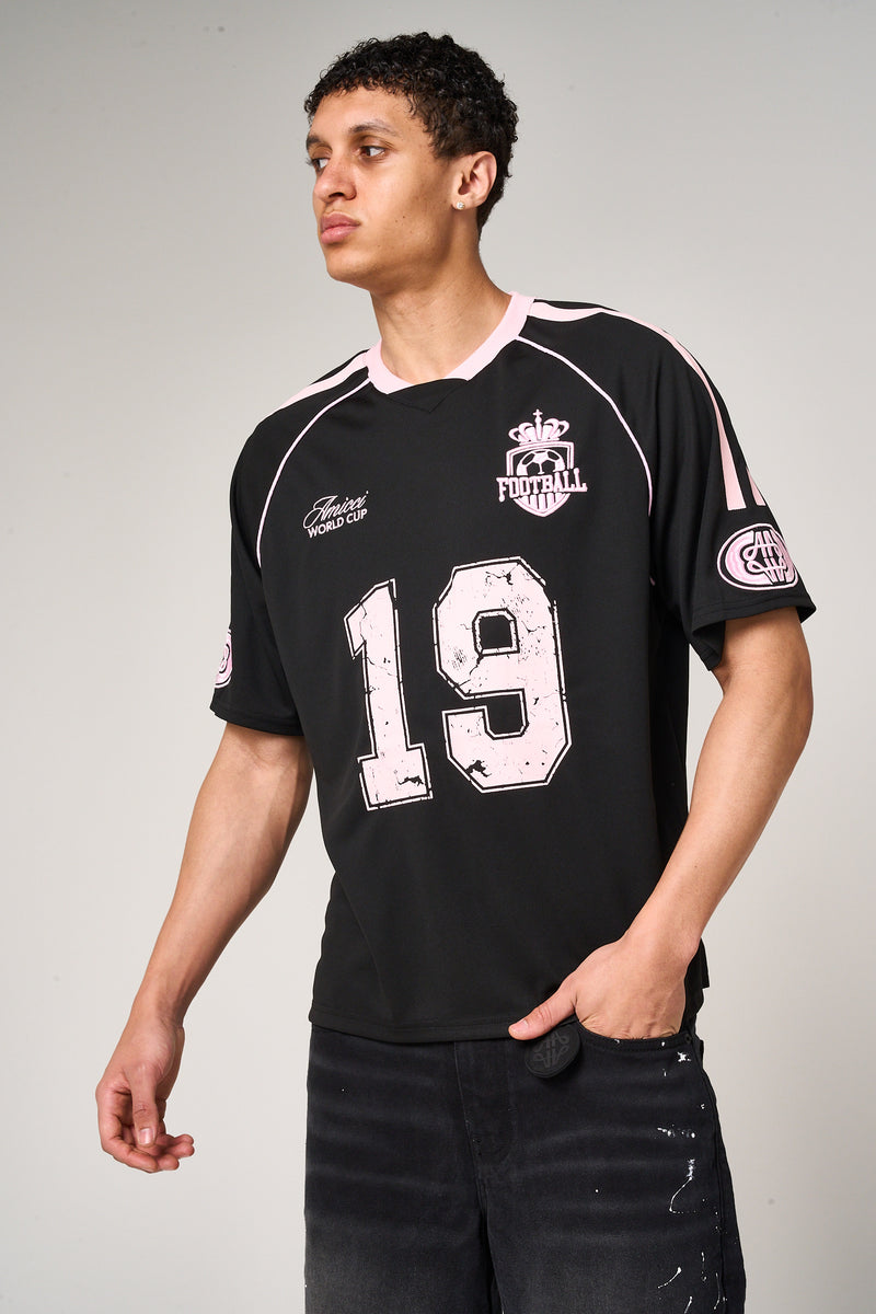 Miguel Football Jersey Black