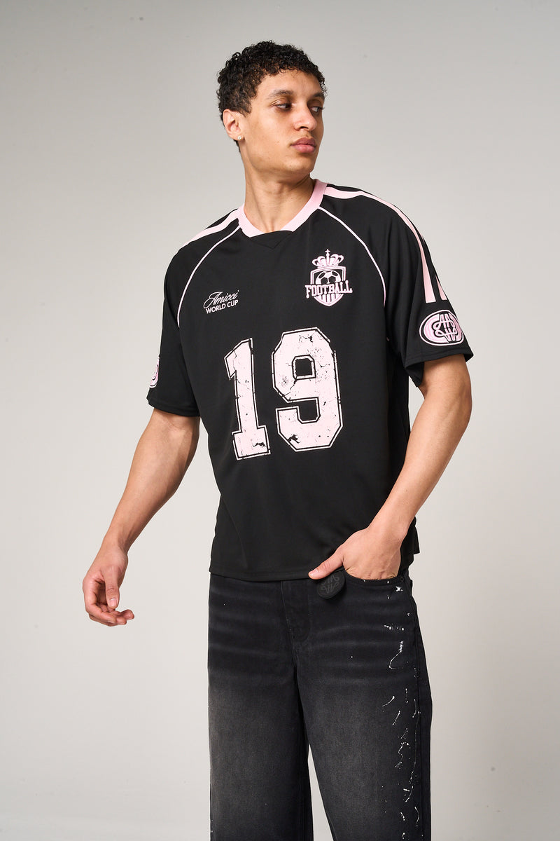 Miguel Football Jersey Black