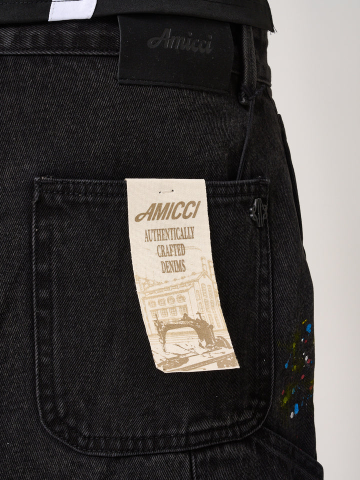 Allende Carpenter Denim Short Black