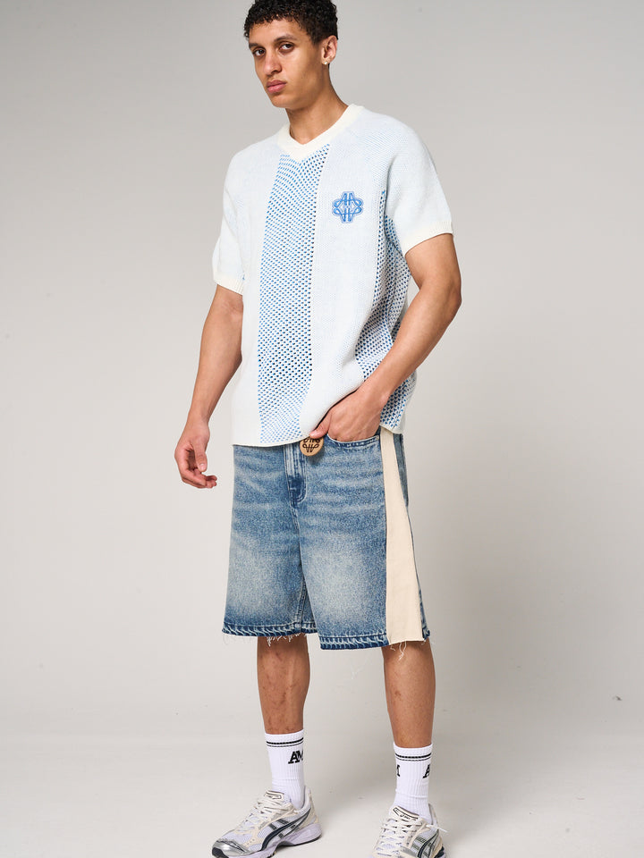 Maranello Mid Blue Denim Shorts
