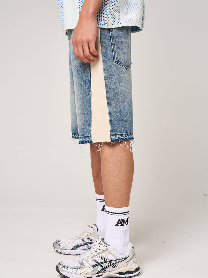 Maranello Mid Blue Denim Shorts