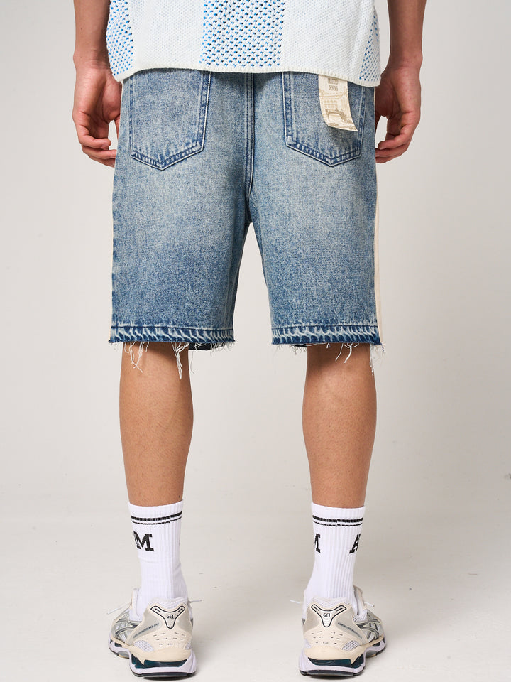 Maranello Mid Blue Denim Shorts