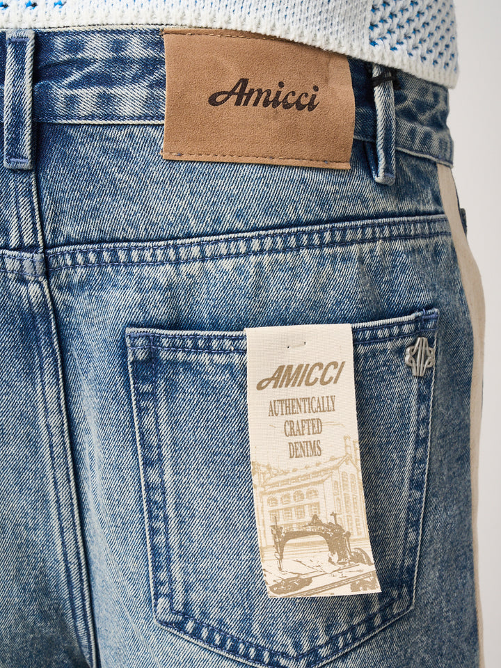 Maranello Mid Blue Denim Shorts