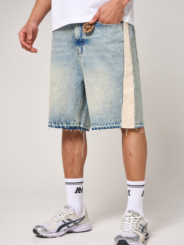 Maranello Tinted Blue Denim Shorts