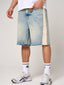 Maranello Tinted Blue Denim Shorts