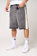 Maranello Grey Denim Shorts