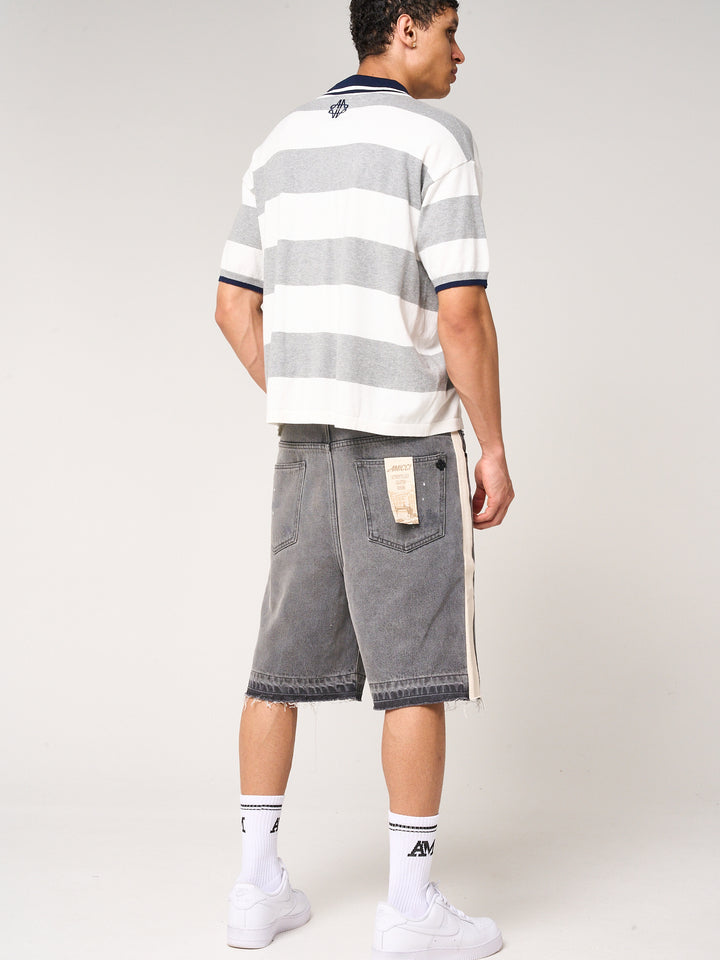 Maranello Grey Denim Shorts