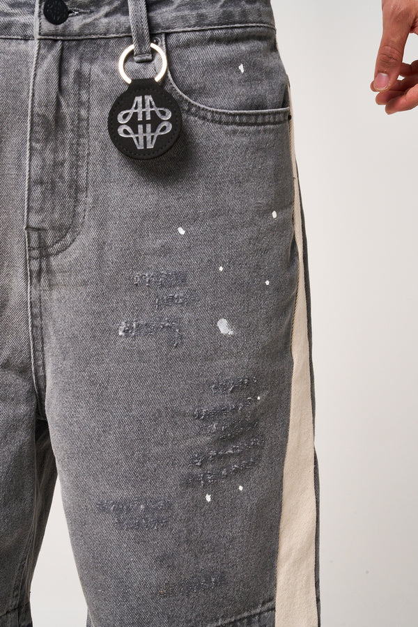 Maranello Grey Denim Shorts
