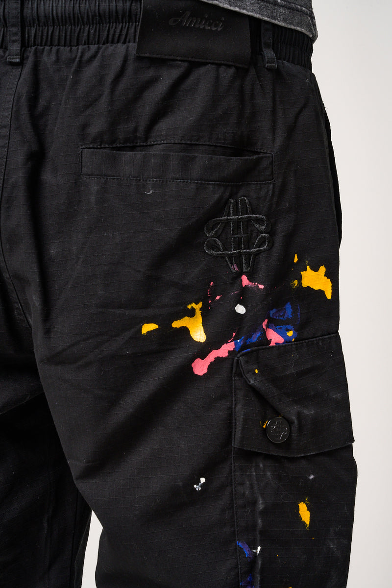 Colonel Cargo Shorts Black