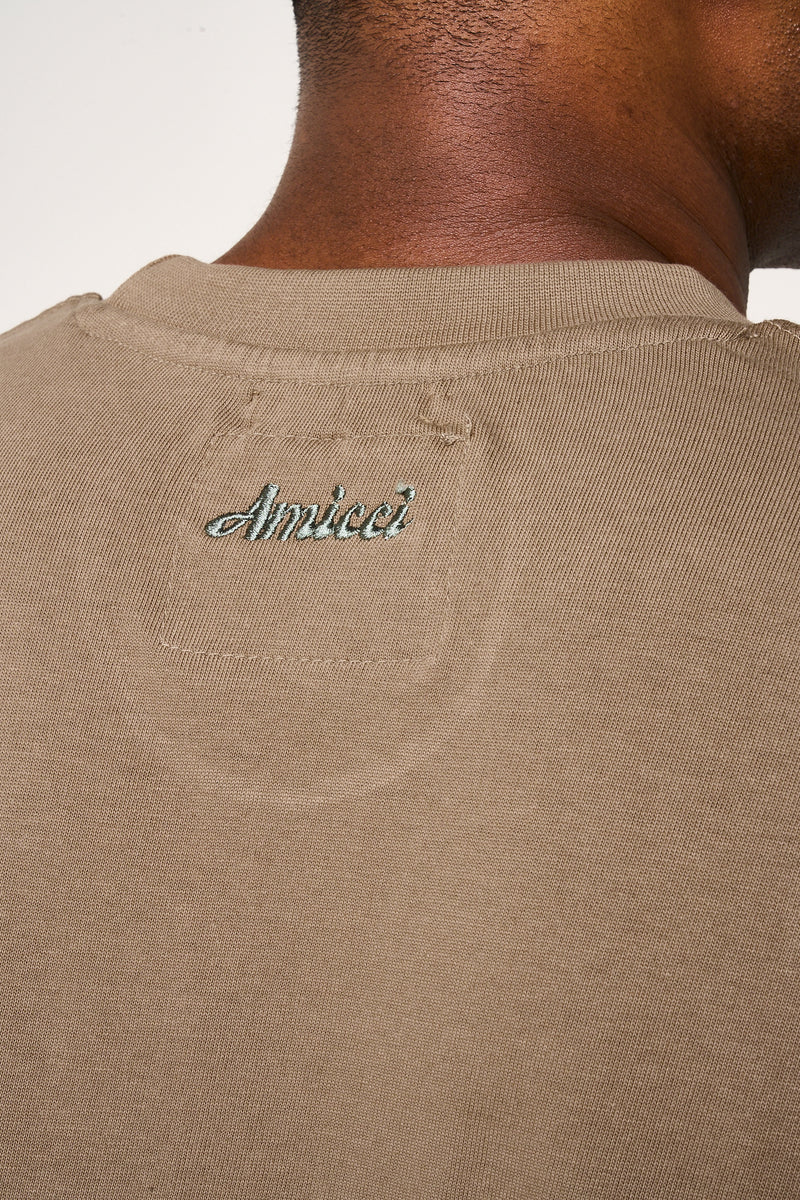 Route mouwloos t-shirt