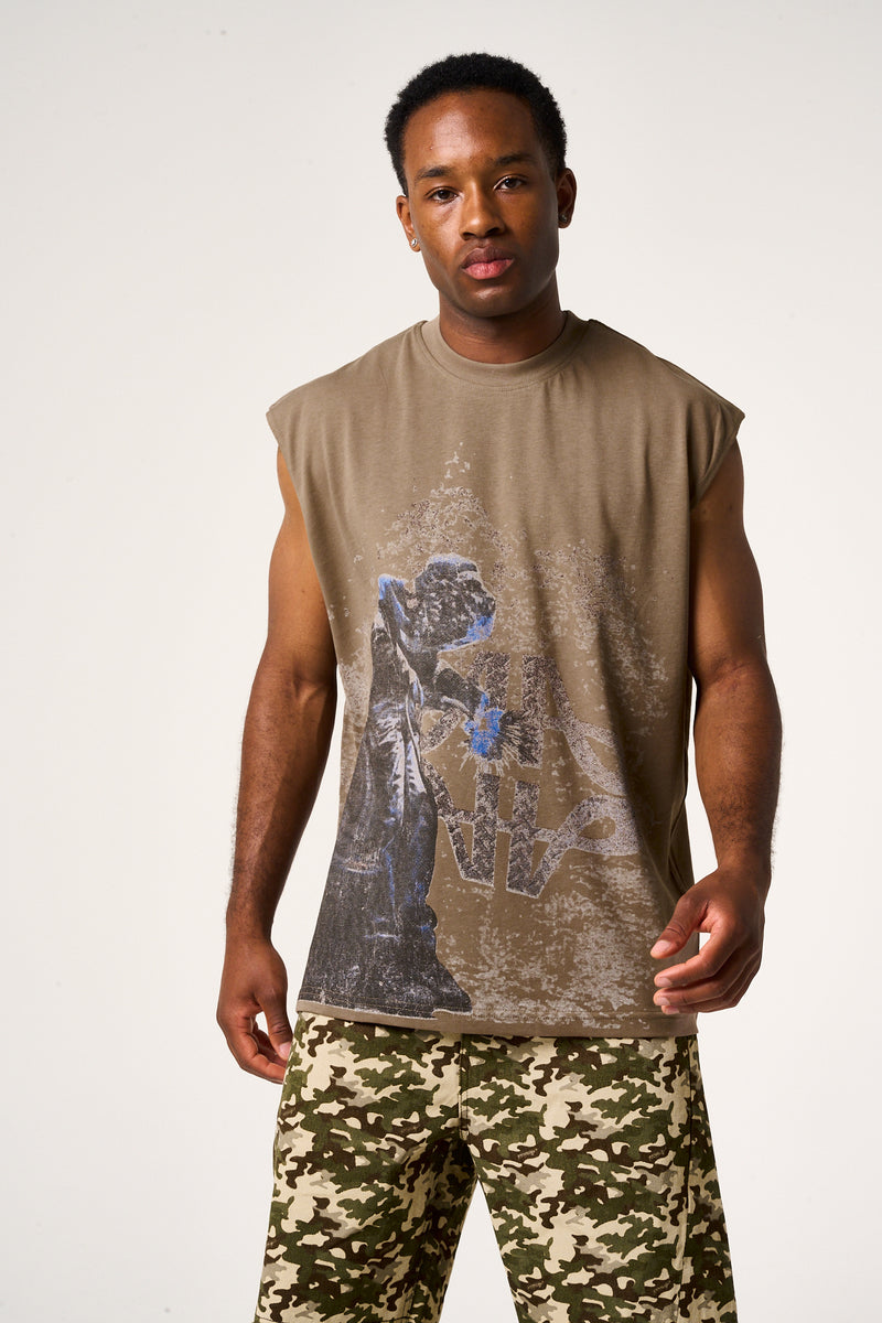 Shackle Sleeveless Graphic T