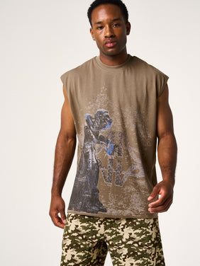 Shackle Sleeveless Graphic T