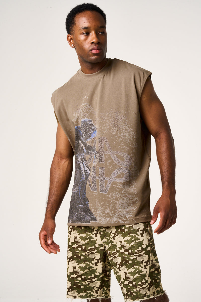 Shackle Sleeveless Graphic T