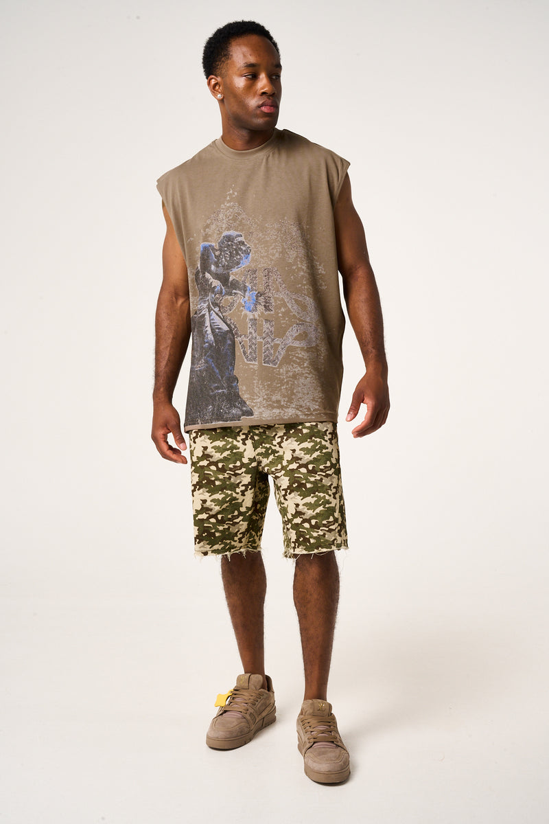 Shackle Sleeveless Graphic T