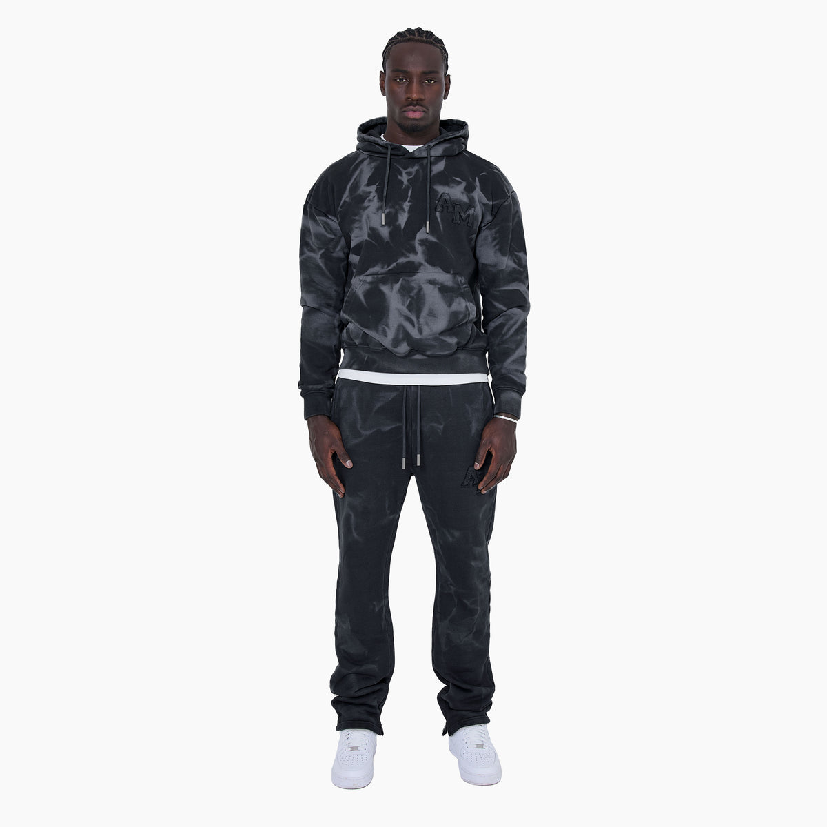 Rezaro Cool Grey Washed Jogger