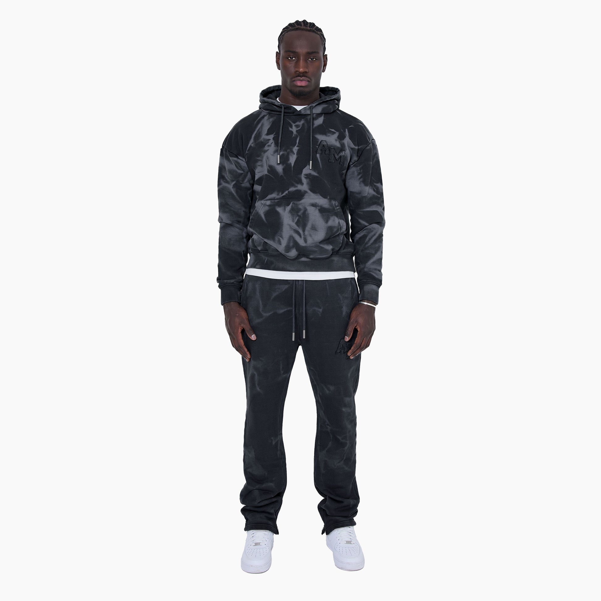 Rezaro Cool Grey Washed Jogger