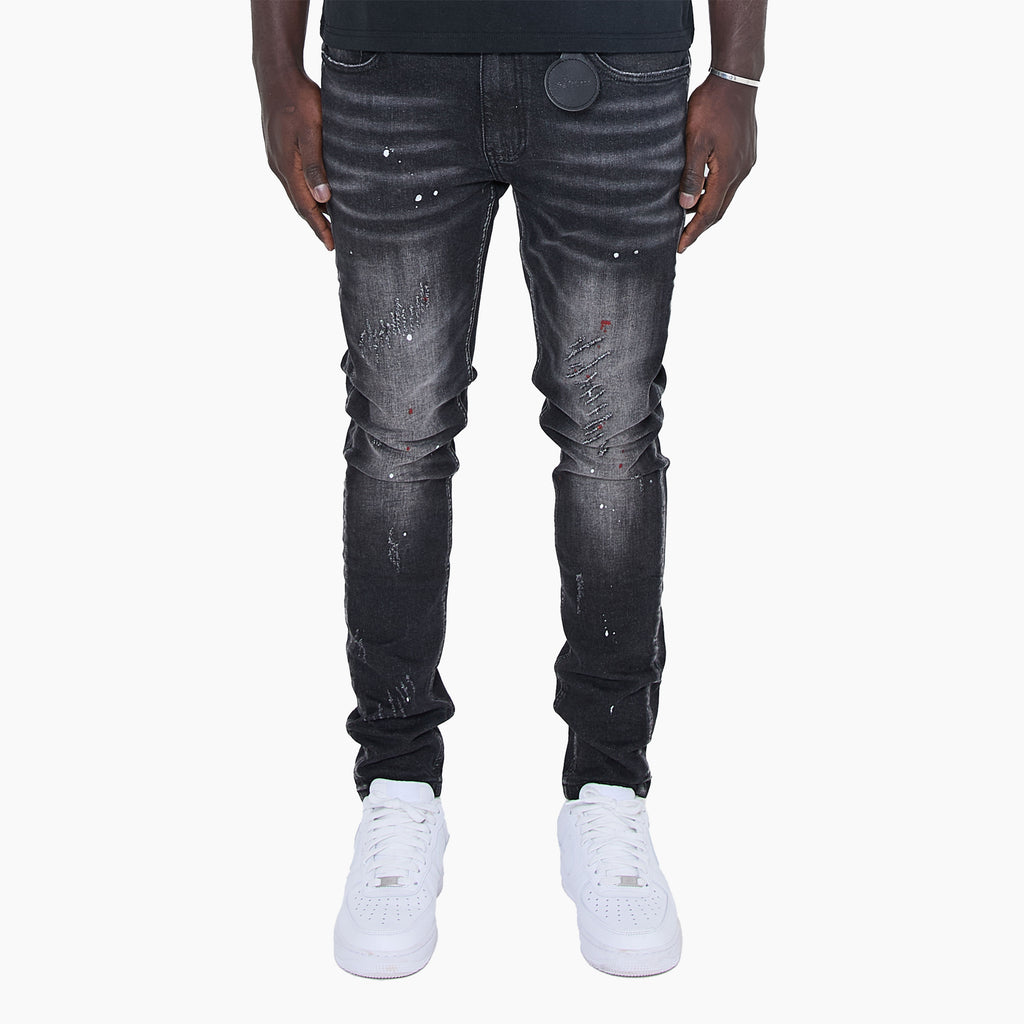 Fellini Skinny Fit Painter Jeans