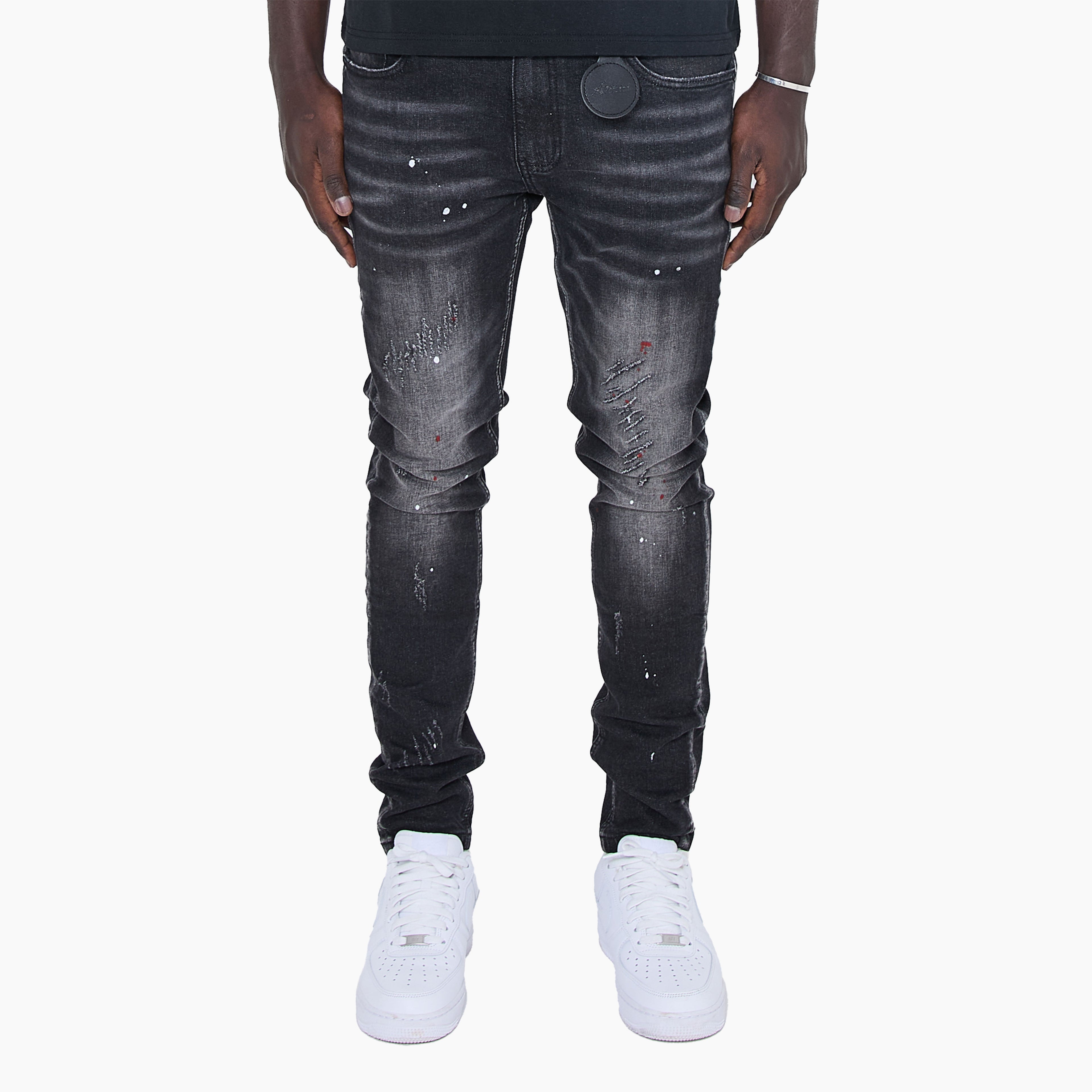 Fellini Skinny Fit Painter Jeans