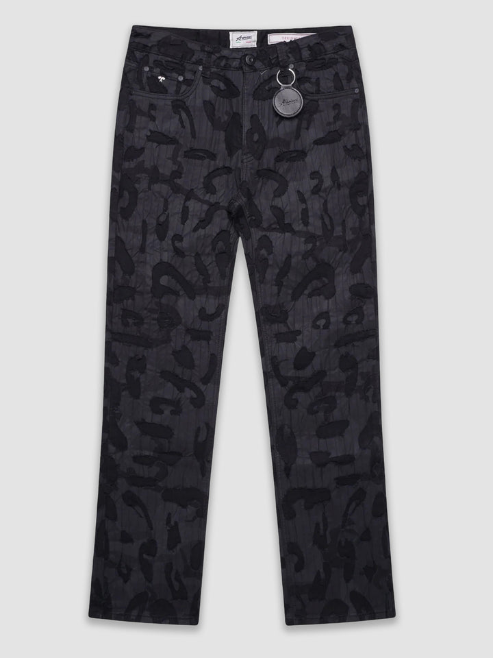 Jeans de mezclilla negra Geragio