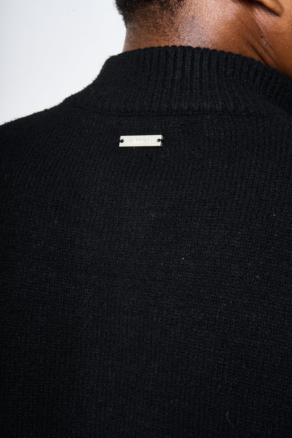 Dexter Quarter Zip Black Sweatshirt