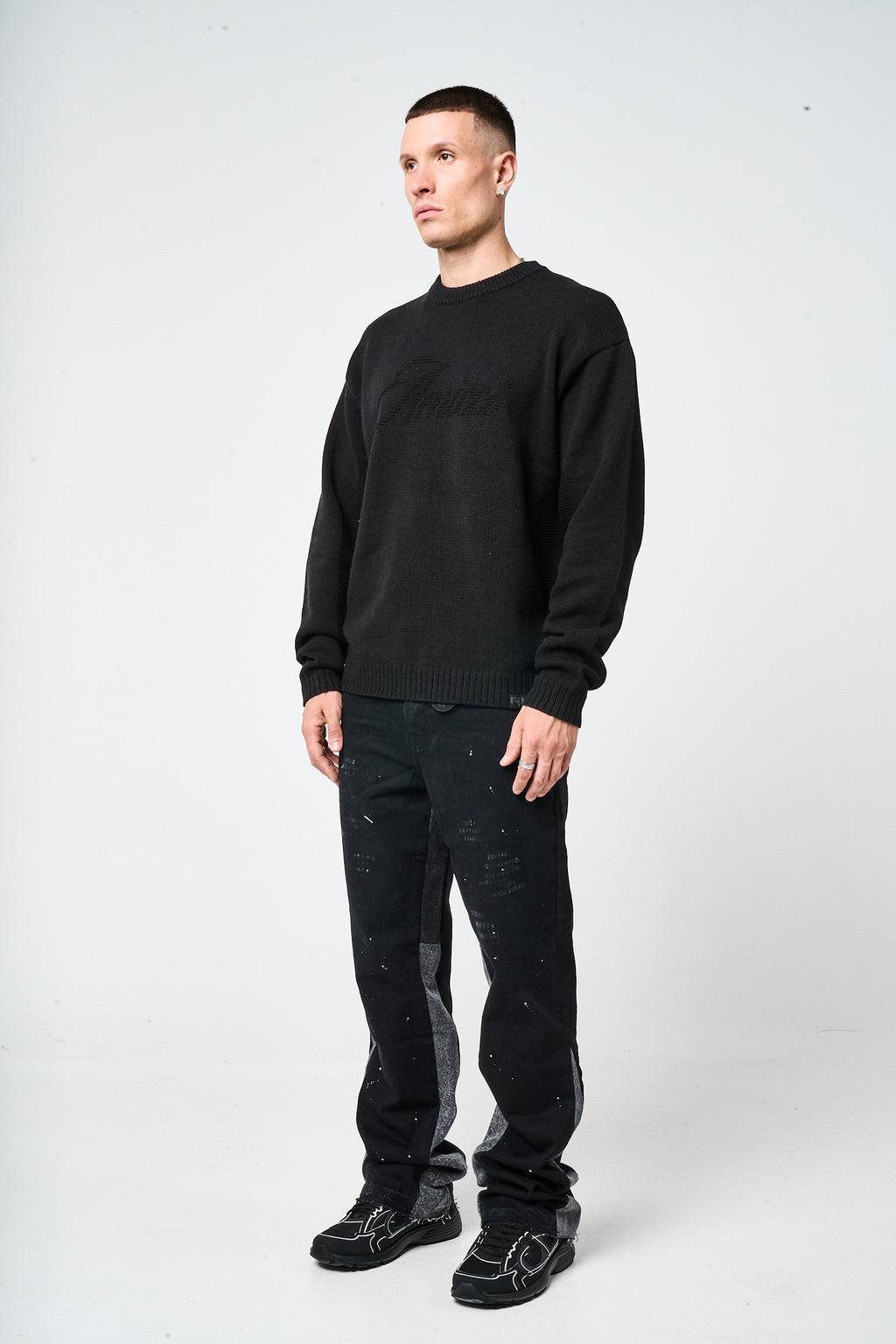 Trieste Black Logo Sweatshirt