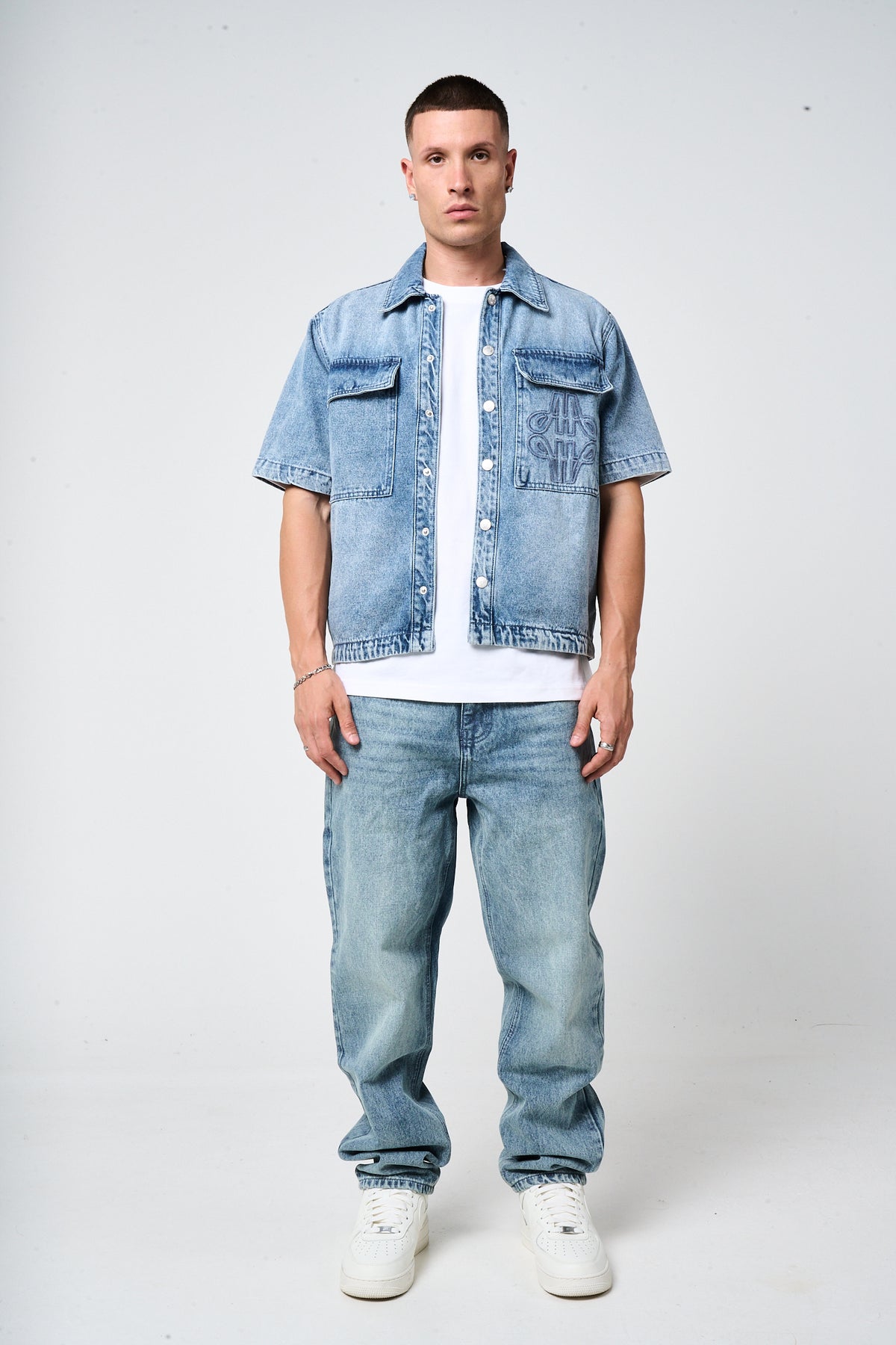 Lantana Mid Blue Denim Shirt