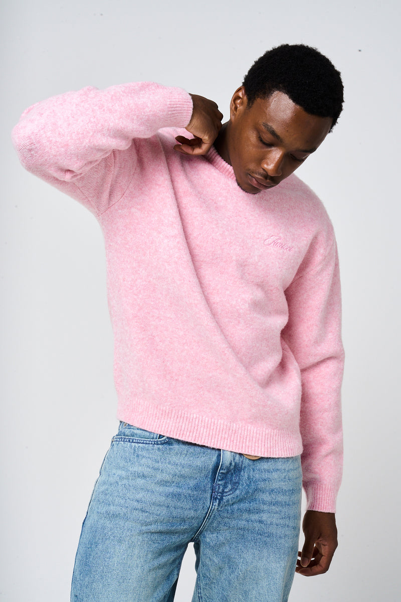 Dexter Pink Knitted Sweatshirt