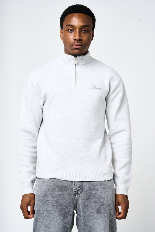 Dexter Quarter Zip Grey Sweatshirt