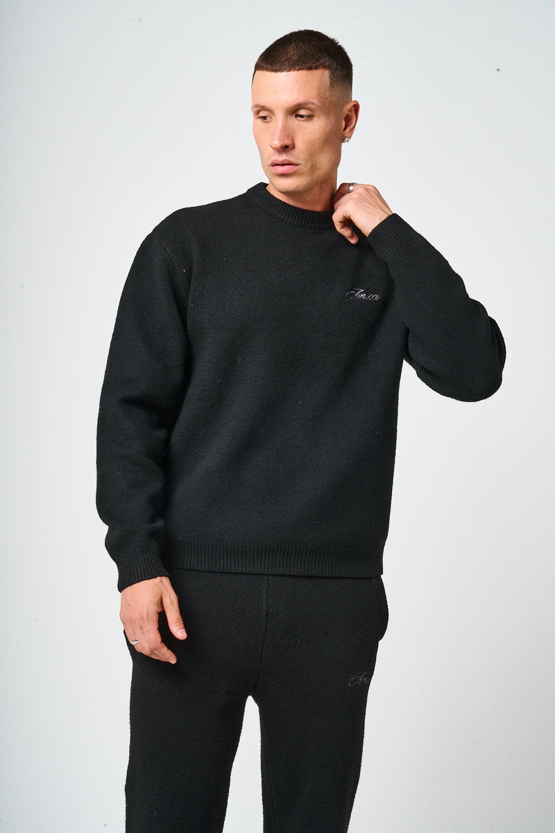 Dexter Black Knitted Sweatshirt