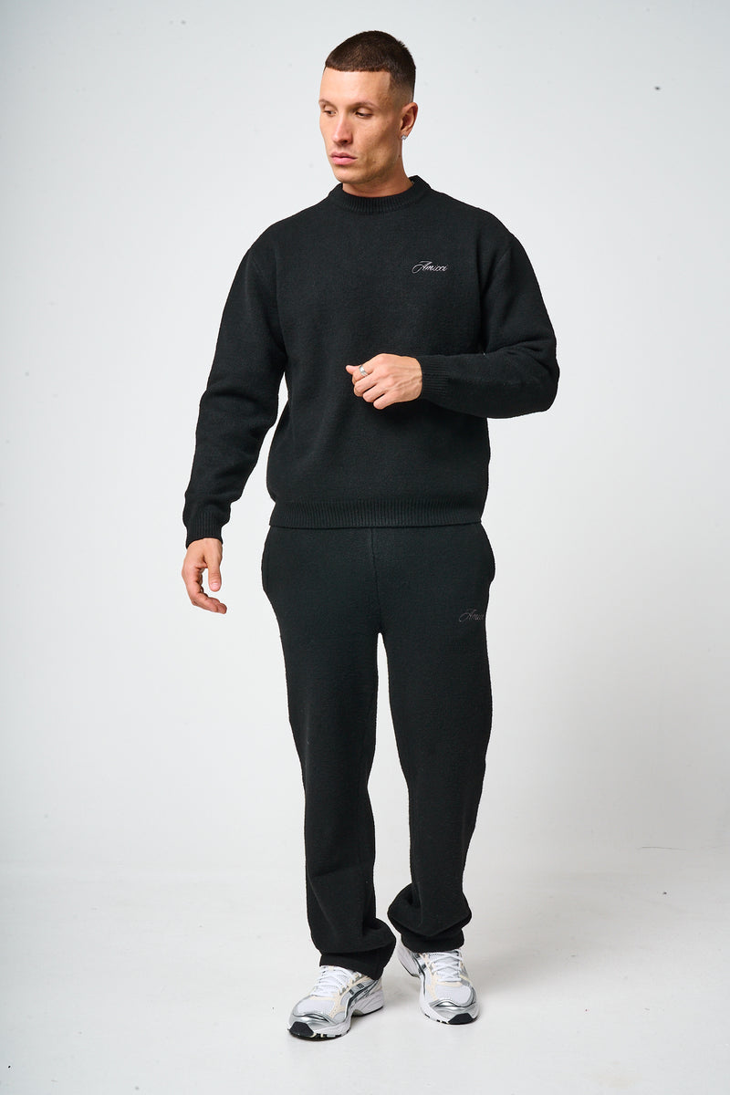 Dexter Black Knitted Sweatshirt