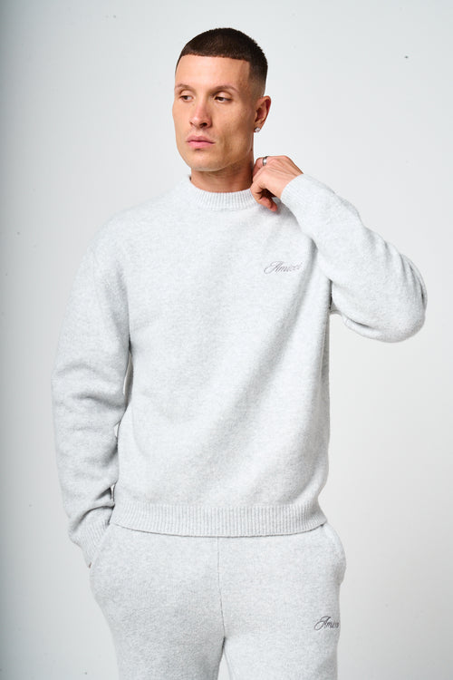 Dexter Grey Knitted Sweatshirt
