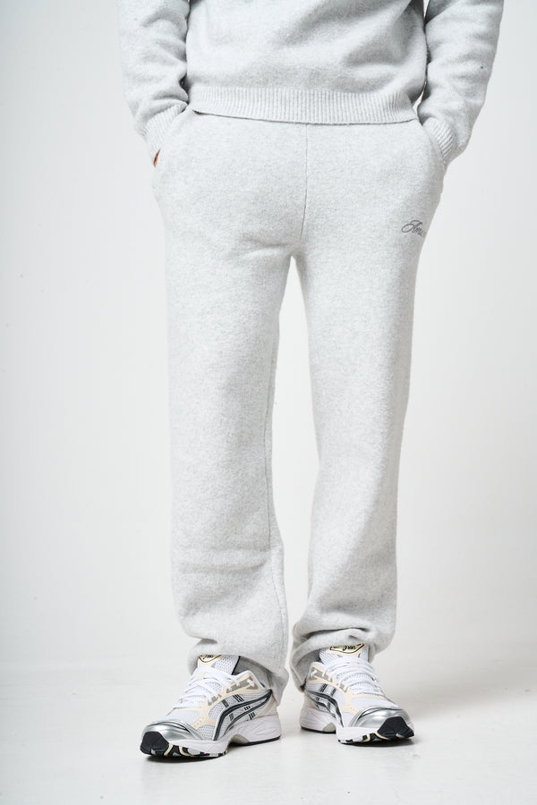 Dexter grijsgebreide joggingbroek