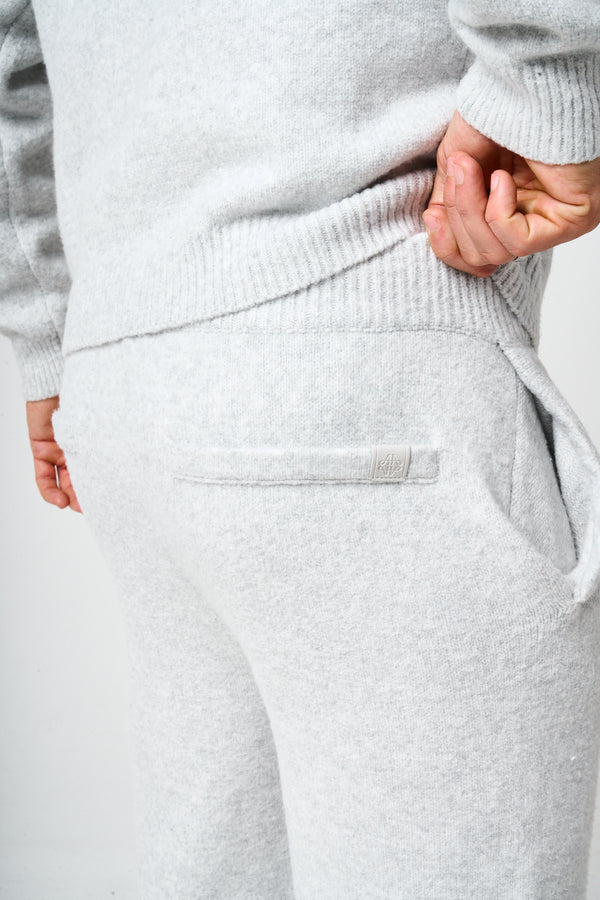 Dexter grijsgebreide joggingbroek