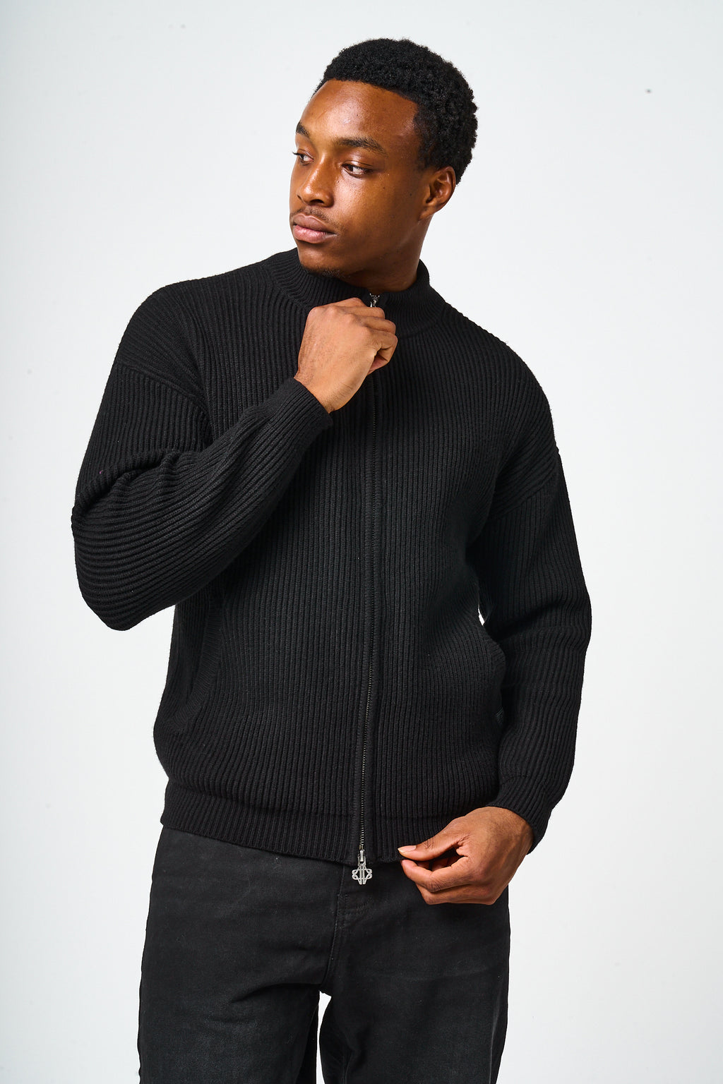 Mesa Black Knitted Jacket
