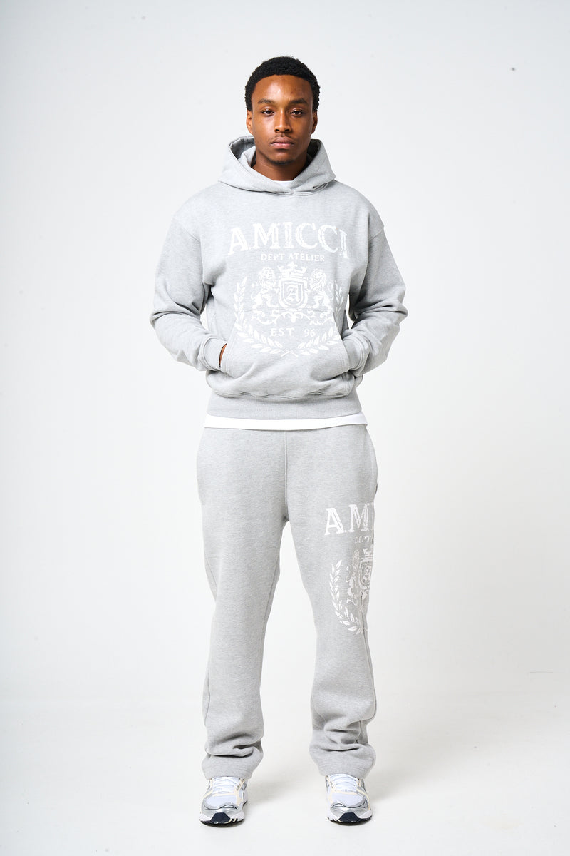 Napoli Grey Emblem Hoodie