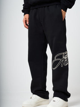 Torino Black Embroidery Jogger